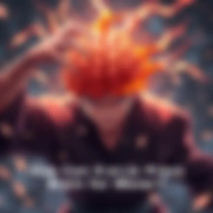 Kenjaku transferring his brain into another character in a dramatic scene from Jujutsu Kaisen.