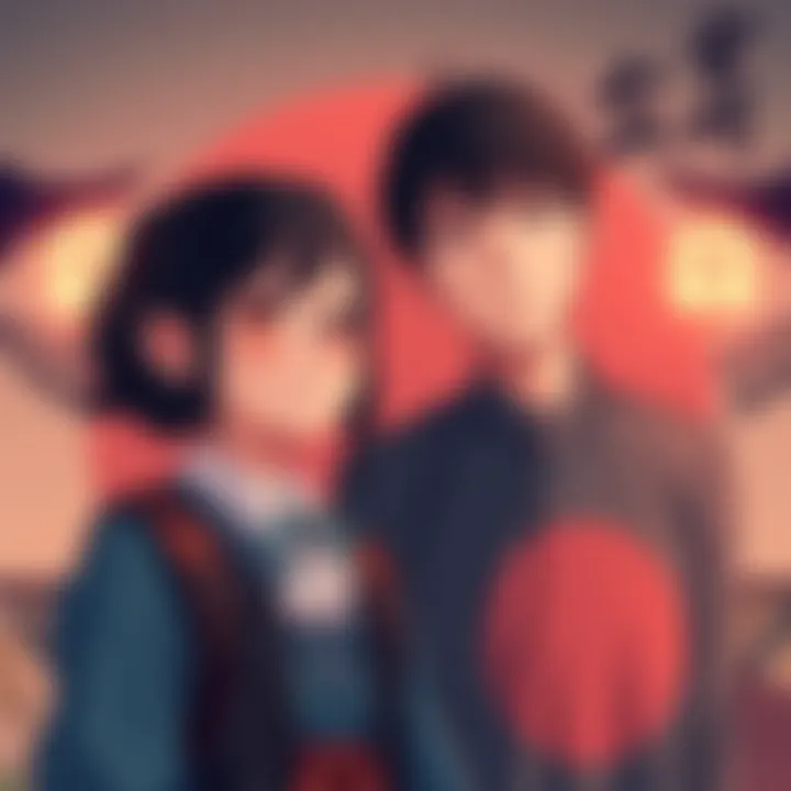 Kenny and Sukuna Family Connection Kenny and Sukuna stand together in a dramatic scene, showcasing their unexpected family ties. The background hints at their complex lineage with symbolic elements like twins and lineage markings.