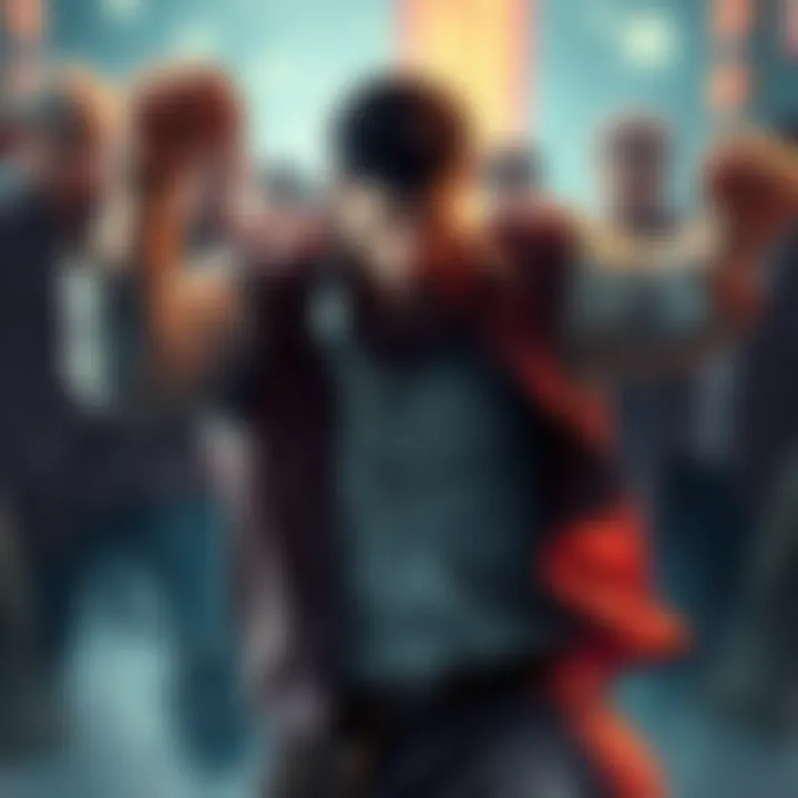 Kenshiro wearing a new shirt while fighting, showcasing his endless wardrobe during a battle scene