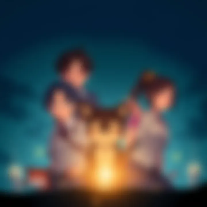 Pivotal characters Hayato and Lucy are shown alongside lesser characters Poco, Smokey, and Anne, highlighting their different roles in the plot.