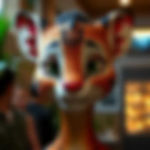 A humorous attempt at a Kiara cutout showing a mismatched face with exaggerated features