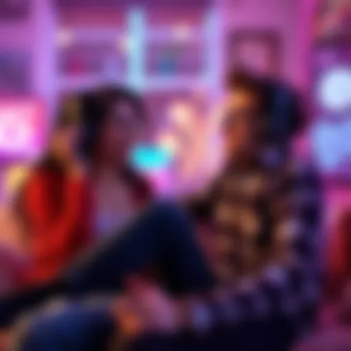 Kiara and Ollie engaged in playful banter during their sponsored stream full of flirtation and fun