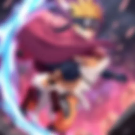 Kiba Inuzuka in action, using his jutsus during a battle in Naruto, showing his unique abilities and canine partner.