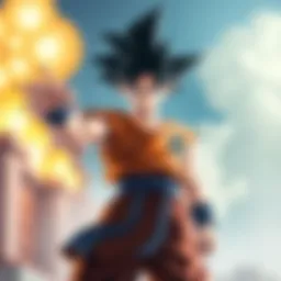 Kibito Kai in Battle Pose Kibito Kai standing in a battle stance, ready for combat in the Dragon Ball universe, with a determined look on his face.