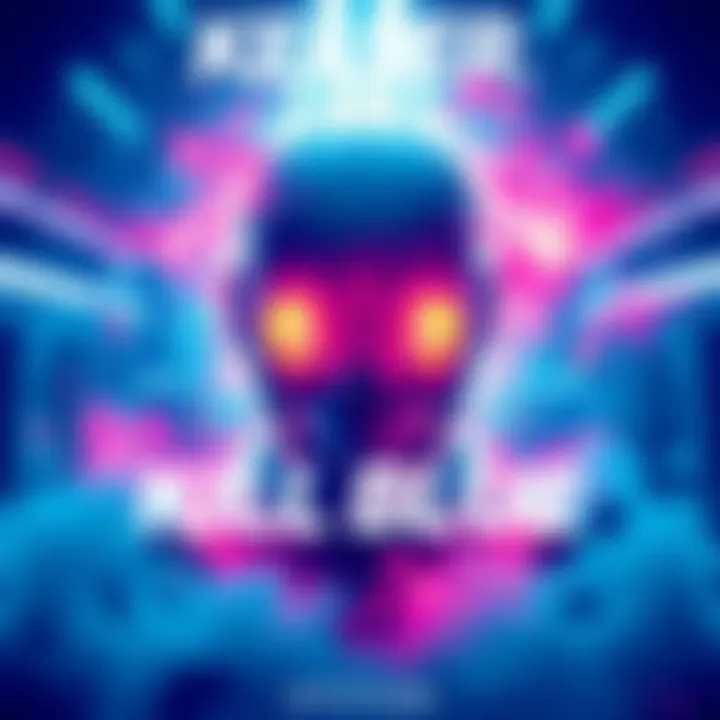 A colorful teaser poster for the upcoming Kill Blue release featuring aespa's song 'ATTITUDE'.