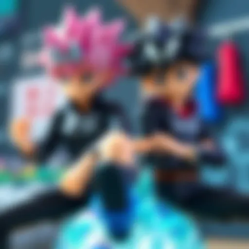 A new figure of Killua and Gon, showcasing their design, with fans expressing disappointment over potential plagiarism.