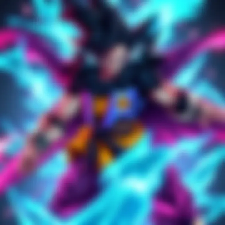 King of Cope Concept Art A powerful character design for King of Cope, featuring bold colors and dynamic poses, showcasing upgrades and enhancements for LF Goku Black.