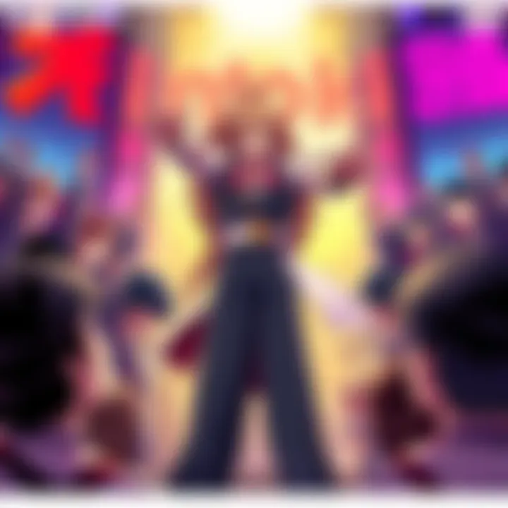 Cover illustration featuring Kintoki in a dramatic pose with mixed emotions, surrounded by fans reacting to his performance, showcasing a vibrant manga style.