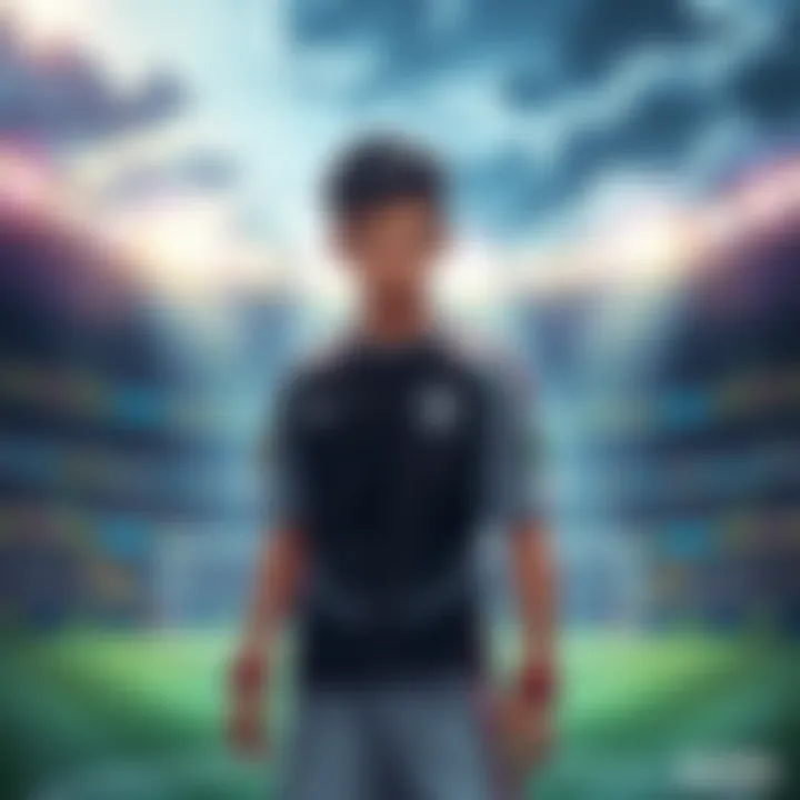 Kira looking determined with a backdrop of a soccer field, symbolizing his return in Buratsuta 3 and potential conflict with Ego.
