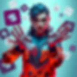 Kira character from JJBA holding hands in a dramatic pose, surrounded by meme icons, highlighting hand fetish themes.