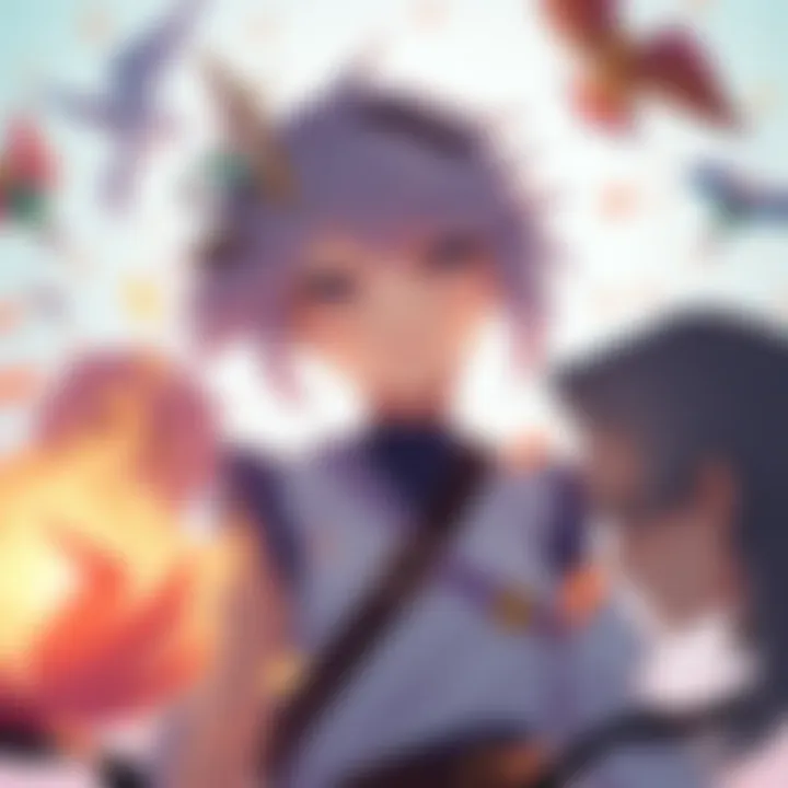 An illustration of Kirara, a character depicted with gender-neutral features, showcasing her unique style and expression, surrounded by elements representing gender fluidity.