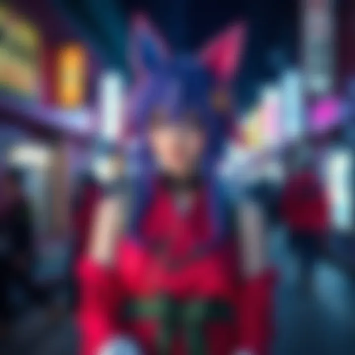 Kishibe Cosplay Idea A person dressed in a low-budget Kishibe cosplay using affordable materials and creative styling