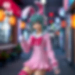 A 1/6 scale collectible figure of Kitagawa Marin in a bunny outfit, showcasing her charming design and vibrant colors.