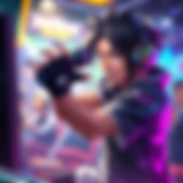 Kiyoshi, the top player in the series, exhibiting his skills in a competitive gaming scene.