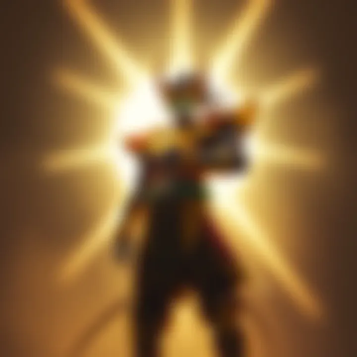 A depiction of Kizaru, a character with striking yellow light-based powers, standing confidently against a bright background, suggesting a powerful presence.