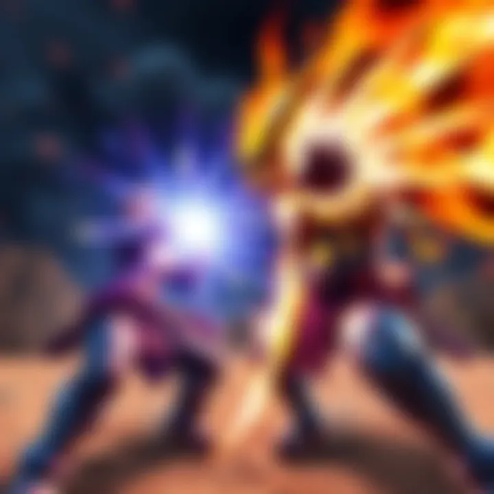 Kizaru uses light abilities against Yamato, showing their battle stats and techniques in an intense fight scene