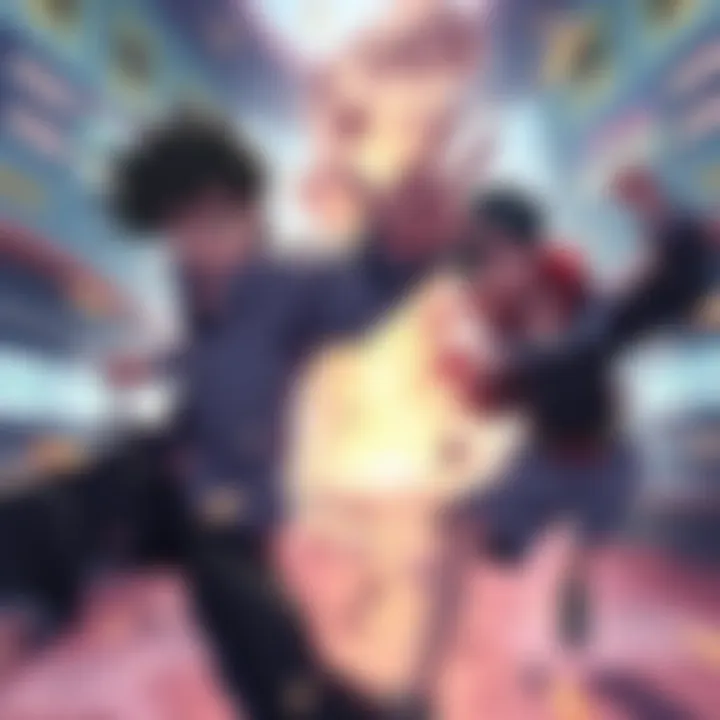 Kohaku, Tsukasa, and Hyoga showcase their fighting skills in a dramatic scene from the season ending.