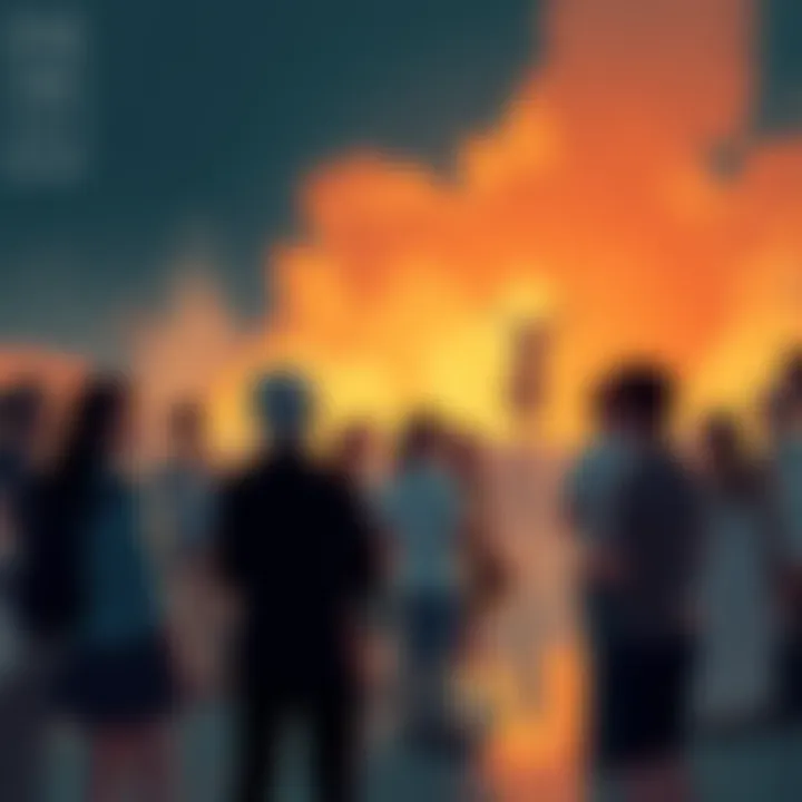 People discussing the impact of the Koharu-Anti-Koharu event at a gathering.