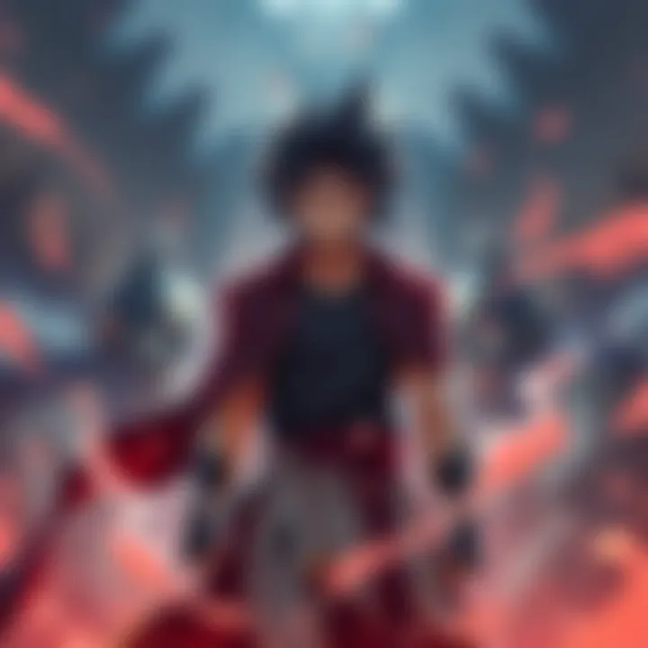 Kojiro stands proud after reaching S-Tier rank, with a determined look, while a shadowy figure of Heracles looms behind him, ready for the next battle.