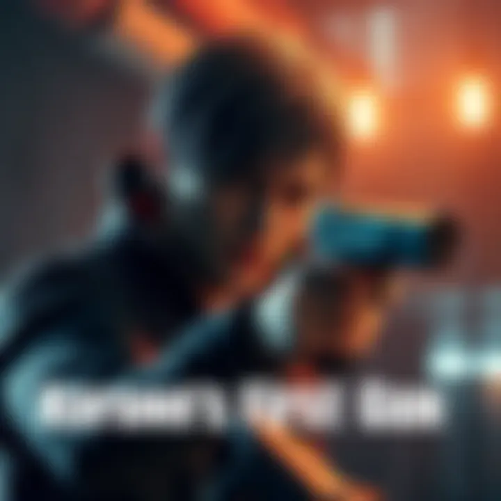 Korone Using a Gun in Resident Evil Requiem Korone reacts with excitement and tension while holding a gun in Resident Evil Requiem gameplay.