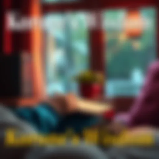 A serene scene featuring a person reflecting on wisdom with a notepad and a cup of coffee in a cozy environment.