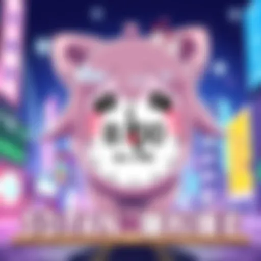 Koupen-chan anime character with a clock indicating the new air time of 8:00 PM on April 5 in Japan