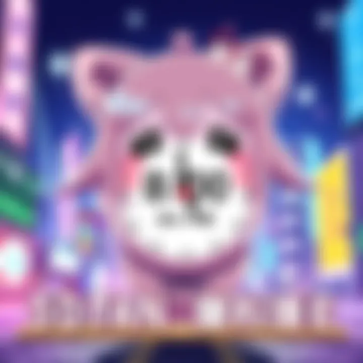 Koupen-chan anime character with a clock indicating the new air time of 8:00 PM on April 5 in Japan