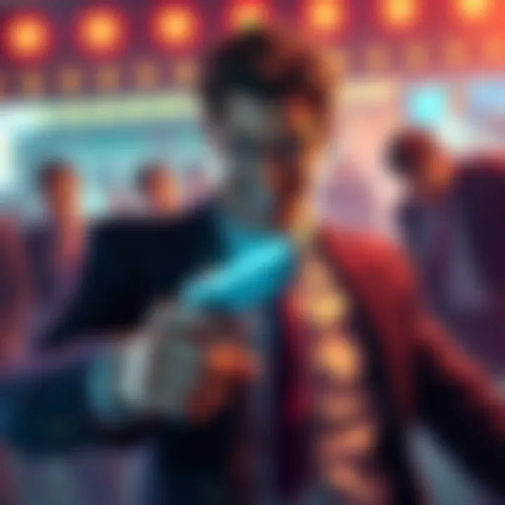 Kowalski, the charming villain from Lupin Media, showcasing his clever tactics with a confident smile.