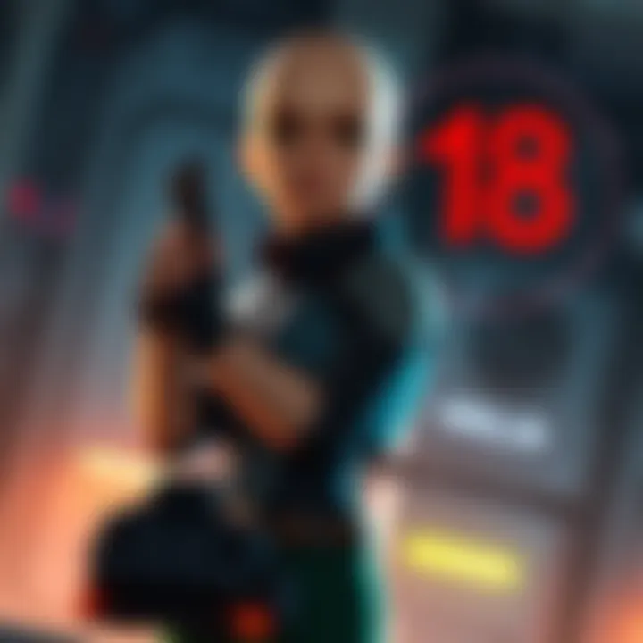 Krillin stands determined with a control device aimed at Android 18, showing concern instead of aggression.