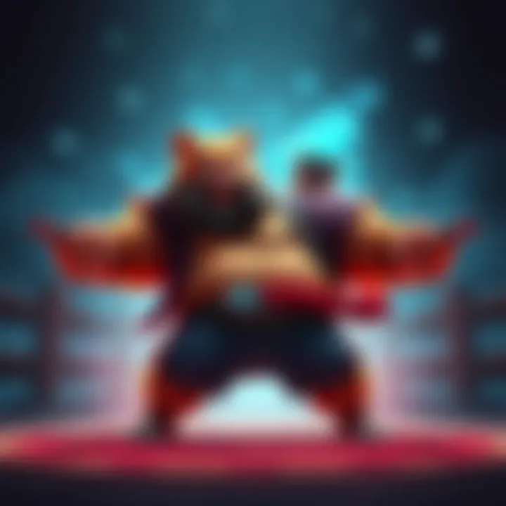 Clapp from the Kuma series stands ready for a duel, showcasing his strength and determination.