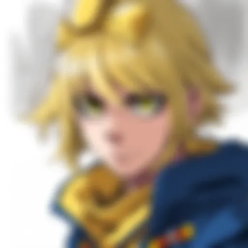 A detailed drawing of Kurapika showcasing his distinct features and intense expression, capturing the character's essence.