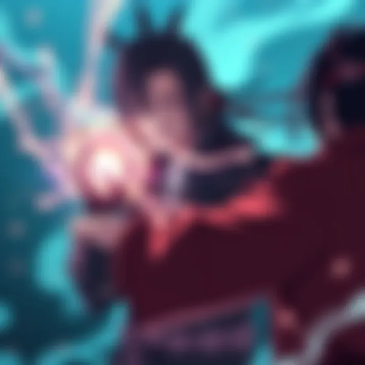 Kurenai attempts to cast Genjutsu on Itachi, who looks unimpressed