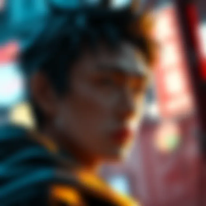 A close-up of Kyo, a popular character, looking thoughtful as he appears in a dramatic scene from the show.