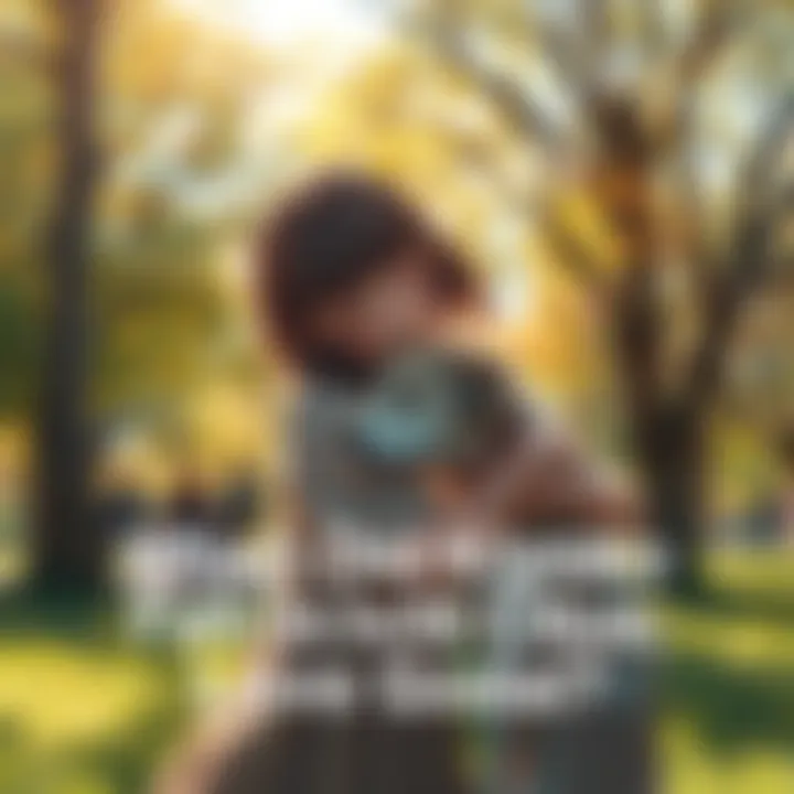 Kyoko embraces her dog in the park Kyoko shows affection to her lost dog in a sunny park setting, symbolizing her emotional moment with Godai