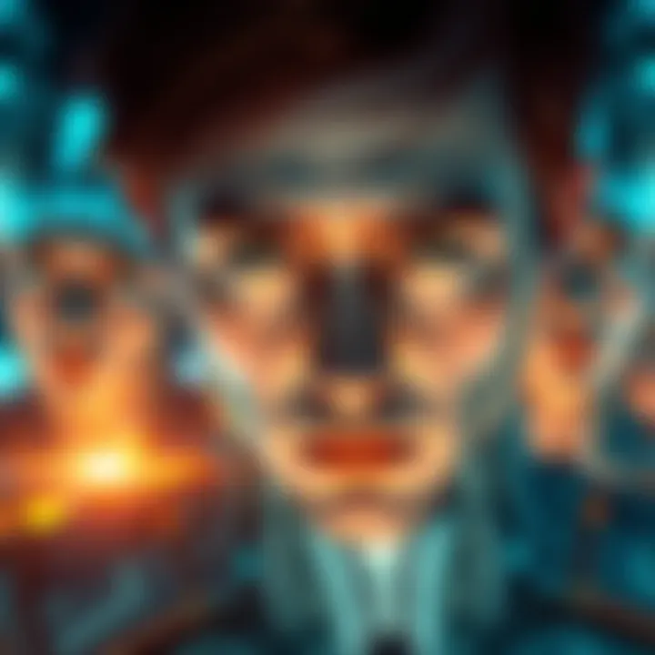 Kyriis looking distressed as he sees clones resembling his past love around him