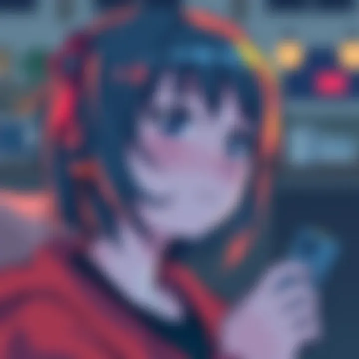 A sketch of a character named Lain created in dim light, with soft colors and artistic lines, capturing a late-night vibe.