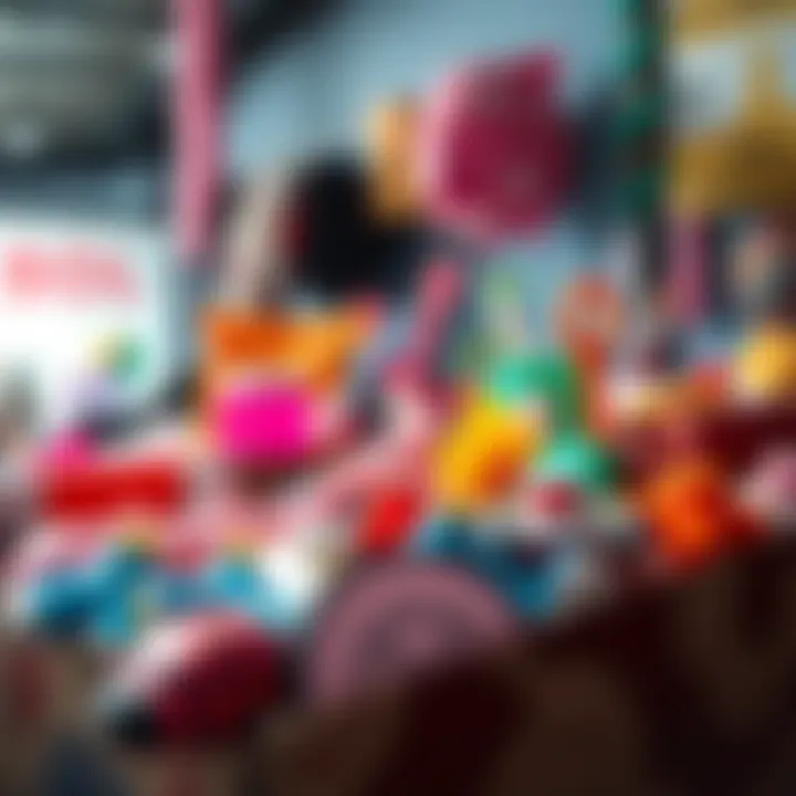 A colorful display of trending items from the recent haul, showcasing community interests.