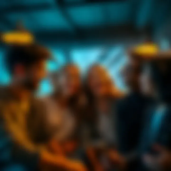 A diverse group of people laughing together in a casual setting, showcasing the power of humor to build connections