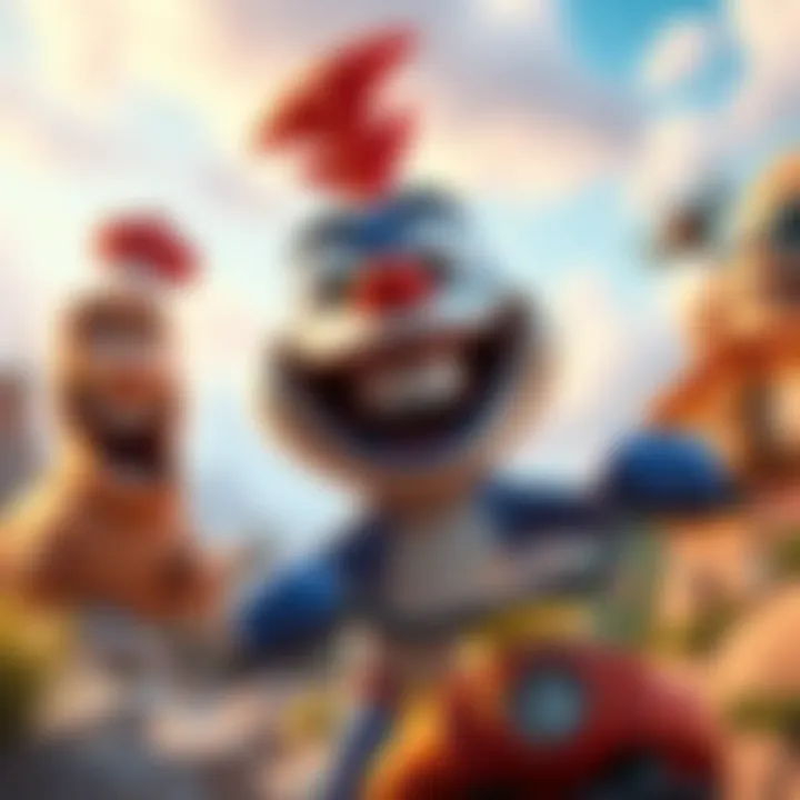 Laughing Roger, a cheerful character, faces exciting challenges in a vibrant landscape filled with humor and surprises.