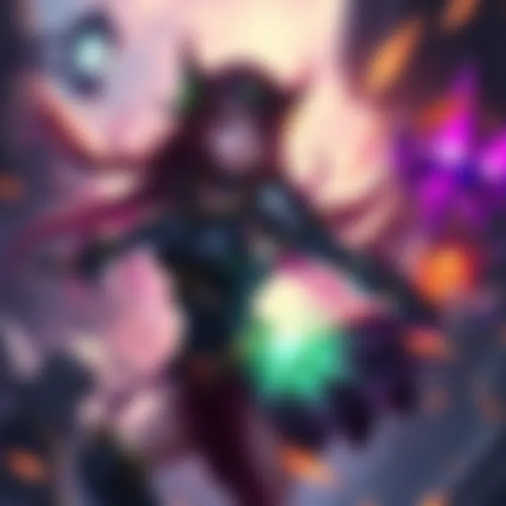 A character from League of Legends at level 80, displaying their skills in a game setting with vibrant action and abilities being used.