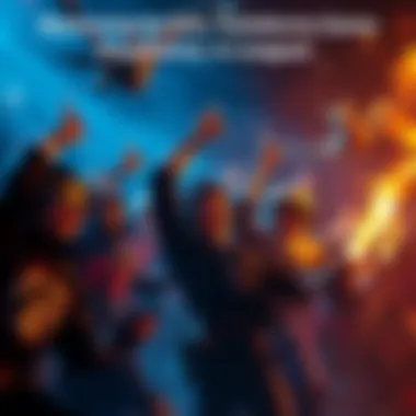 League game transformation League players celebrating the removal of EXs, showcasing diverse characters in the game