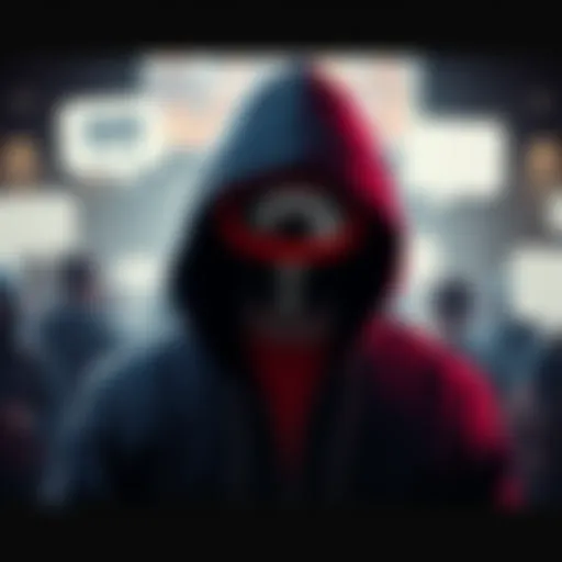 Leaker Hinting at Upcoming News A person in a hoodie with a question mark over their head, surrounded by speech bubbles representing community excitement about upcoming updates.