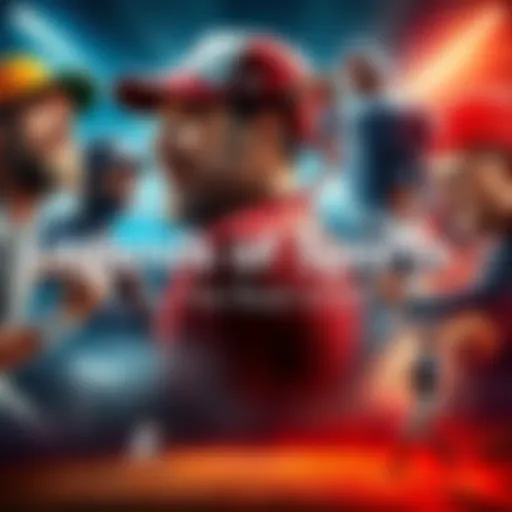 Legends of Sports A collage of famous athletes from various sports, each representing different eras of competition.