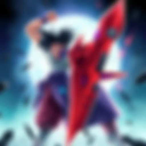 Legends Piccolo and Red Fighter An illustration of the Legends Piccolo character alongside the Red Fighter, showcasing their powerful stance and abilities in a dynamic gaming scene.