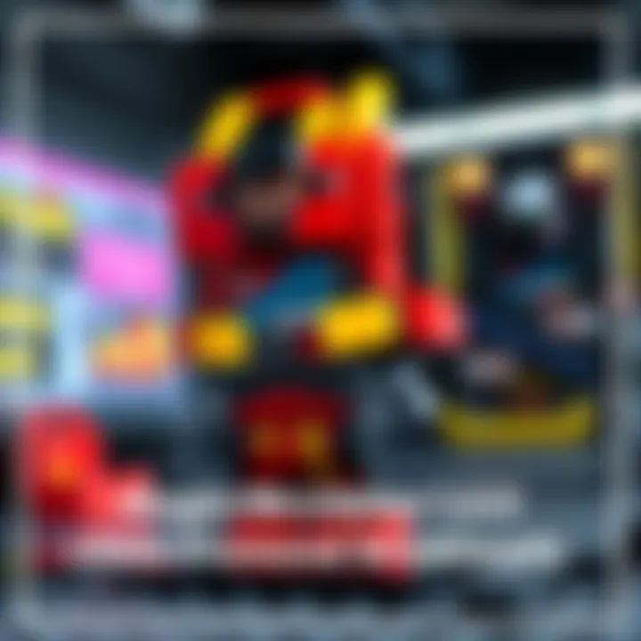 A detailed LEGO Brickheadz model of Magni Dezmond showcasing its unique design and bright colors.