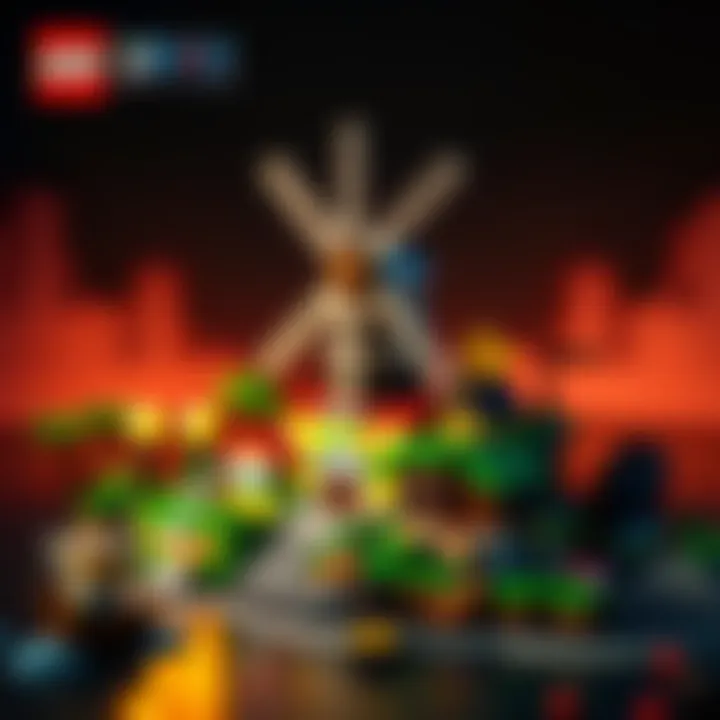 A newly released LEGO set depicting the iconic Windmill Village from One Piece, featuring colorful bricks and detailed scenery, ready for fans to build and enjoy.