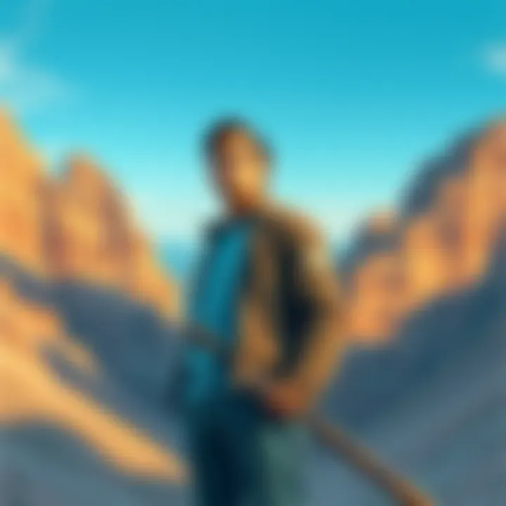 Levi stands tall with a determined look, reflecting on his journey shaped by Kenny's lessons of survival. A backdrop of a rugged landscape symbolizes their tough love bond.