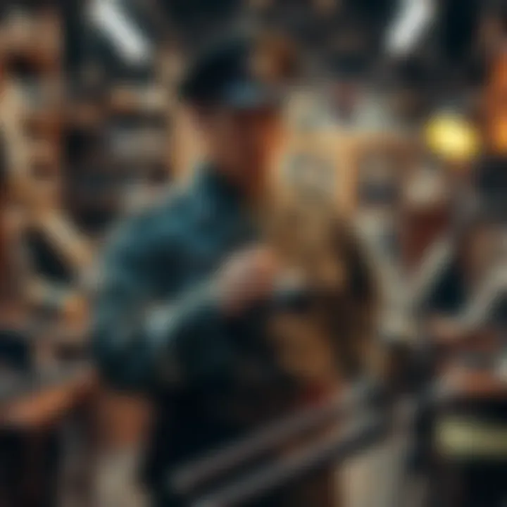 A photo of a character resembling Lieutenant Tsurumi in a military uniform, standing with a camera in a vintage photography studio filled with old photos and equipment.