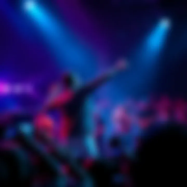 Lil D energizing the crowd during a live concert performance