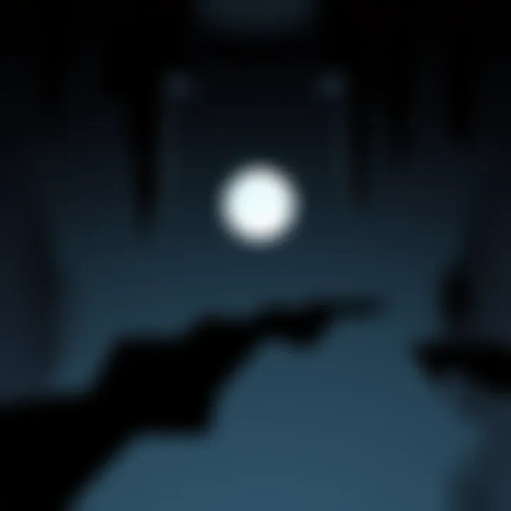 A visual representation of the Limbo level in Geometry Dash, featuring dark and shadowy elements with geometric shapes and the track 'Isolation' by nh22 playing in the background.